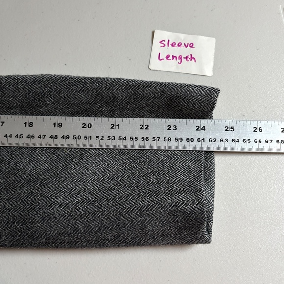 Lauren Ralph Lauren Wool Herringbone Elbow Patch Sport Coat Blazer - Men's 40R - Picture 11 of 12